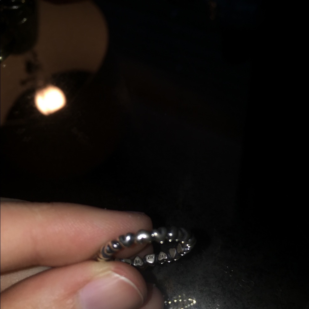 Pandora band of hearts ring